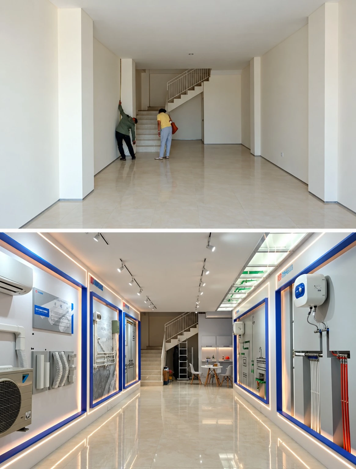RIFFO RIFENG Showroom Bali before and after